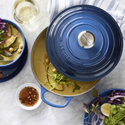 Williams-Sonoma - Winter 2021 - Le Creuset Enameled Cast Iron Soup Pot, 4  1/2-Qt., French Grey