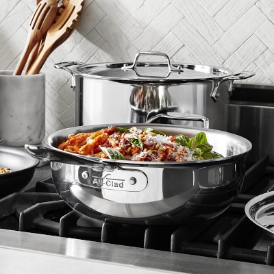 Williams Sonoma All-Clad d5 Stainless-Steel French Skillets, Set