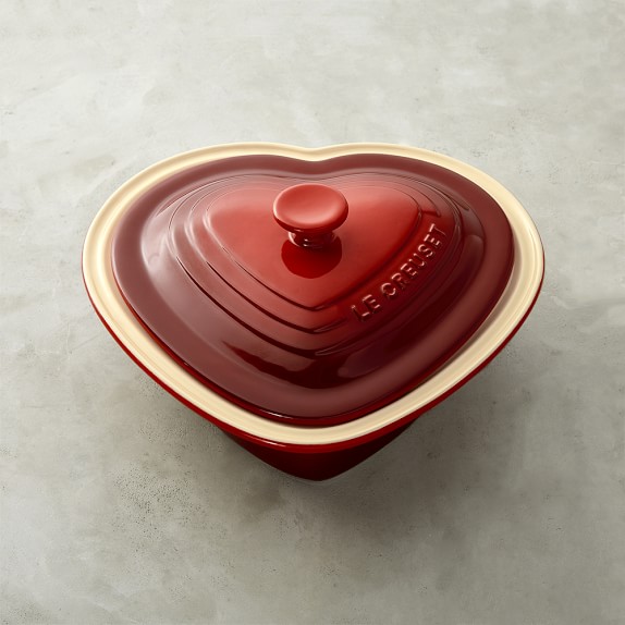 Le Creuset Stoneware Heart Shaped Covered Casserole Williams Sonoma