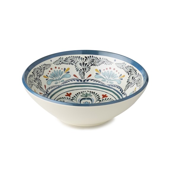 Veracruz Blue Melamine Bowls, Set of 4 | Williams Sonoma