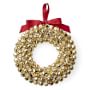Gold Jingle Bell Wreath | Williams Sonoma