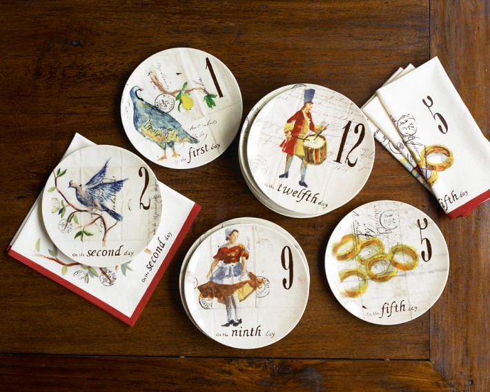 12 Days Of Christmas Dinnerware Set & Another Idea For..the 12 Days Of Christmas Plates