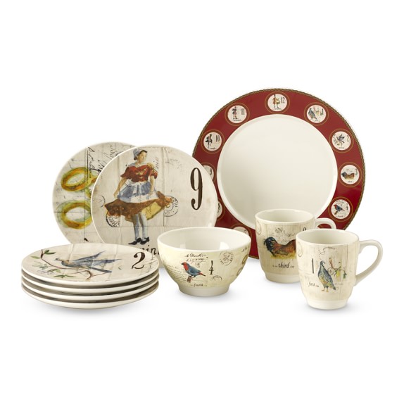 12 Days of Christmas Dinnerware Collection Williams Sonoma