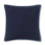 Cashmere Pillow Cover with Contrast Edge, Navy/Blue | Williams Sonoma
