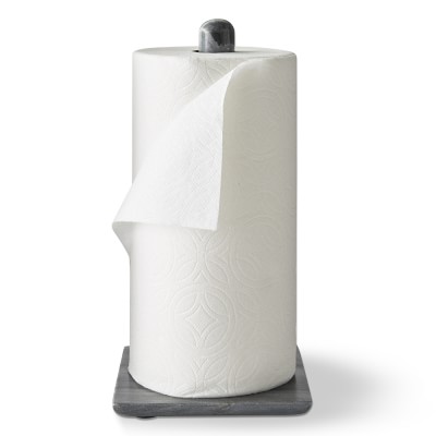 Grey Marble Paper Towel Holder | Williams Sonoma