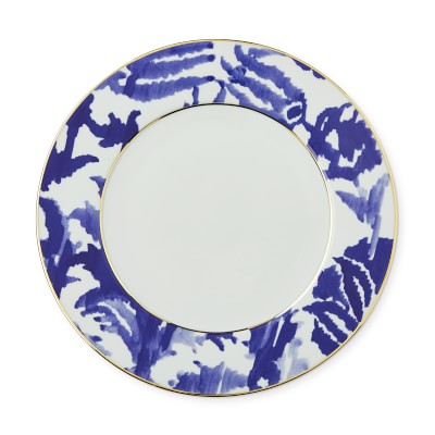 Blue and White Ikat Dinner Plates, Set of 4 | Williams Sonoma