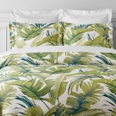 Tropical Leaf Sham King Green Williams Sonoma